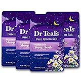 Dr Teal's Pure Epsom Salt, Melatonin Sleep Soak with Essential Oil Blend, 3 lb (Pack of 4) | Amazon (US)