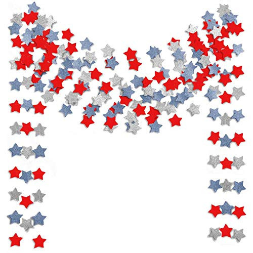 6 Pack Patriotic Star Streamers Garland Red White Blue Bunting Banner Paper Hanging Decorations for 4th of July American Independence Day Labor Day Holiday Memorial Day Party Supplies (50 Feet) | Amazon (US)