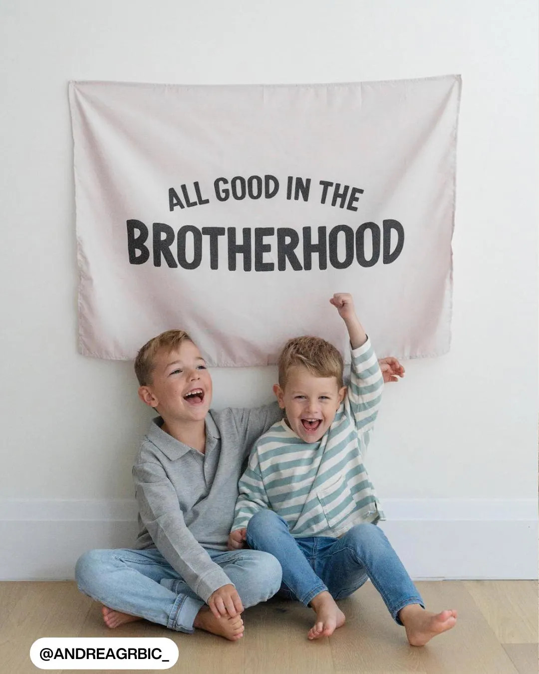 All Good in the Brotherhood Banner | Fabric Tapestry | Kids Wall Art & Bedroom/playroom Decor | B... | Etsy (US)