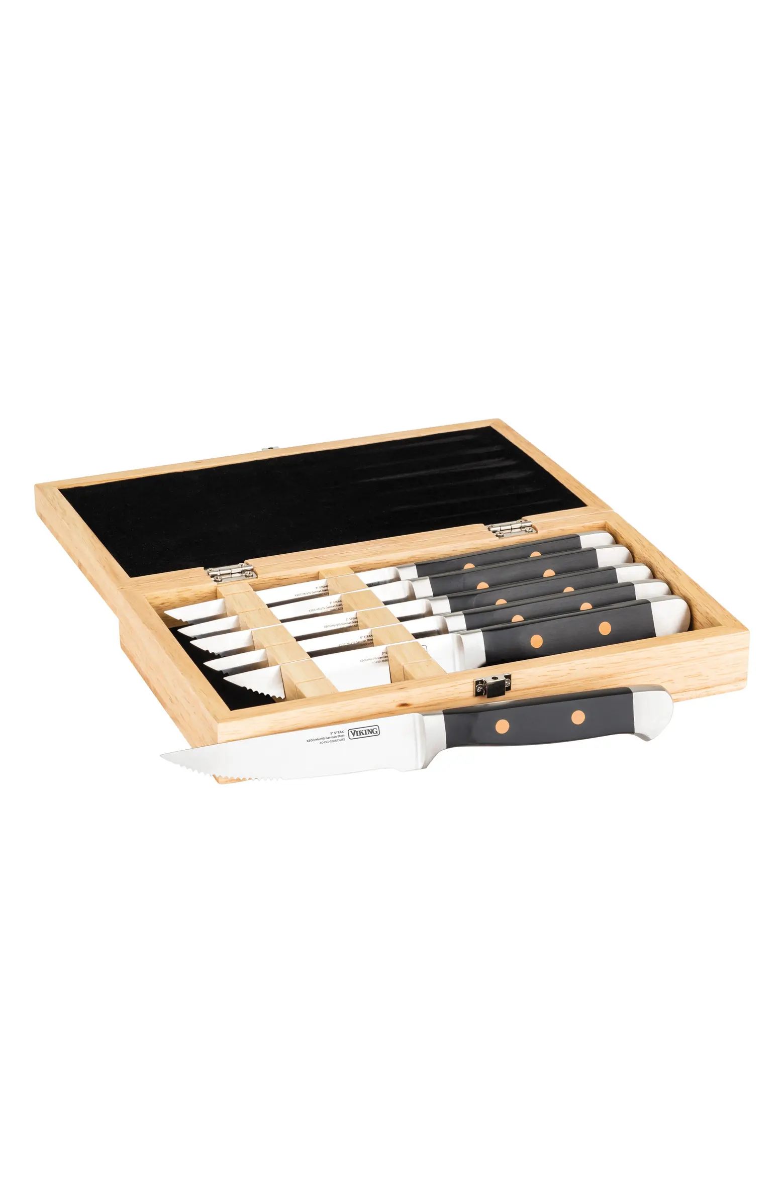 Viking 6-Piece Stainless Steel Steak Knife Set | Nordstromrack | Nordstrom Rack