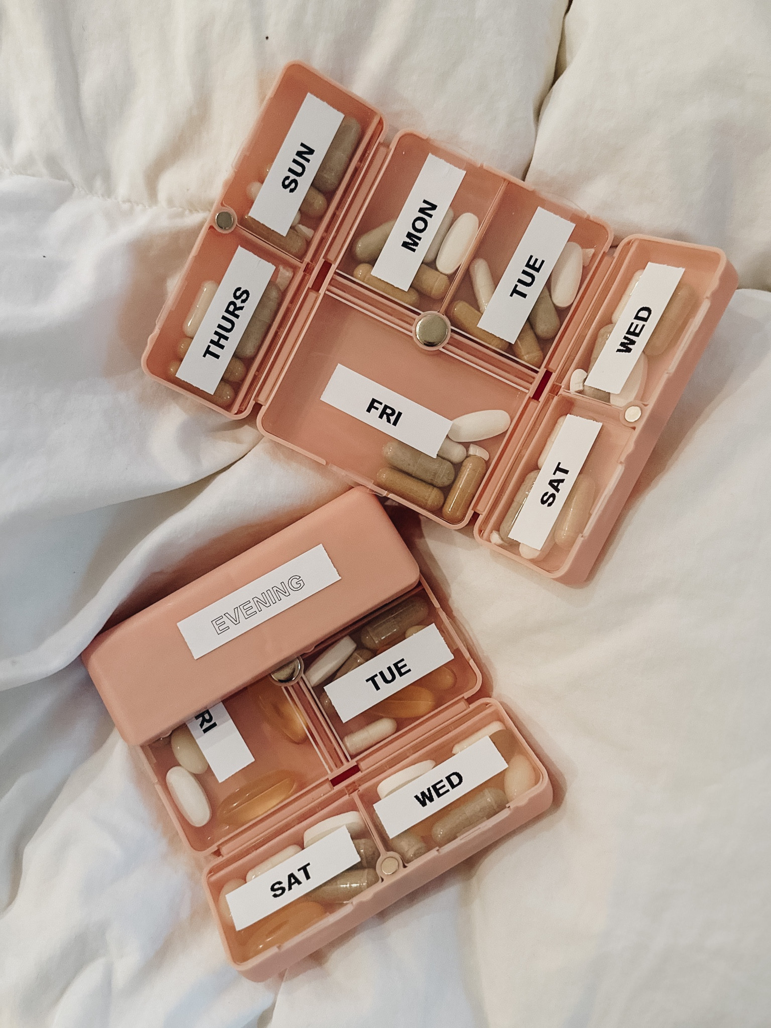 If you struggle to take your supplements or medications, these little pill boxes have SAVED me! I put an evening one next to my bed & a morning one out on the kitchen counter! This is a THREE pack of boxes & while they don’t come with labels, I just used my label maker to mark the days!

Amazonfinds | pillorganizer | wellness

#LTKfitness #LTKtravel #LTKbeauty