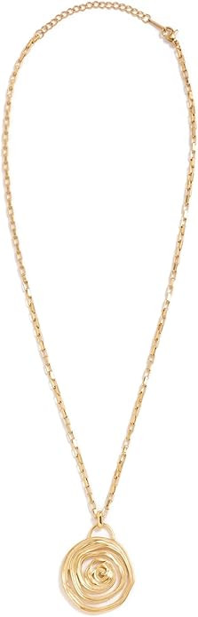 ADINA EDEN Women's Solid Webbed Round Pendant Necklace | Amazon (US)