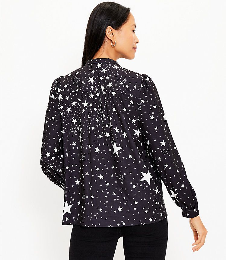 Petite Star Bow Blouse | LOFT