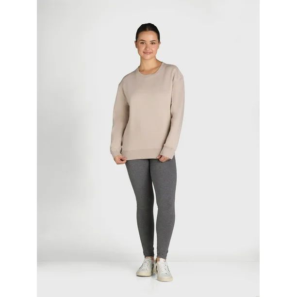 Athletic Works Women's Fleece Crewneck Sweatshirt, Sizes XS-XXXL | Walmart (US)