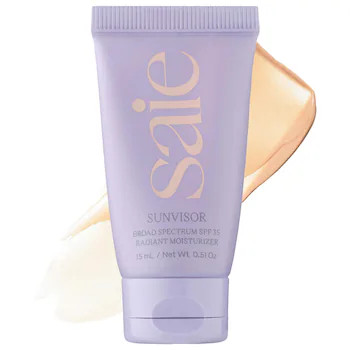 Mini Sunvisor Radiant Moisturizing Face Sunscreen SPF 35 - Saie | Sephora | Sephora (US)