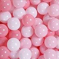 GOGOSO Ball Pit Balls 100 PCS for Toddles, Kids Plastic Balls for Ball Pit , Pool, Pink Party Access | Amazon (US)