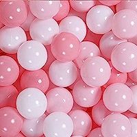GOGOSO Ball Pit Balls 100 PCS for Toddles, Kids Plastic Balls for Ball Pit , Pool, Pink Party Access | Amazon (US)