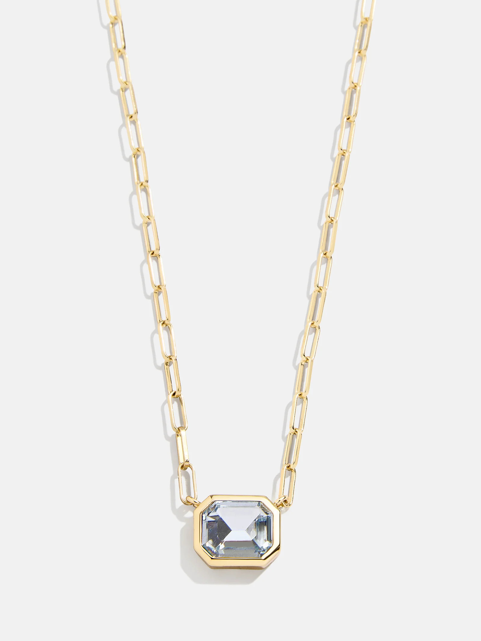 Born For You Birthstone Necklace - Aquamarine | BaubleBar (US)