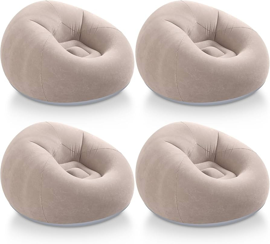 Realspring Inflatable Bean Bag Chairs Outdoor Blow up Camping Chairs Inflatable Lazy Sofa Folding... | Amazon (US)