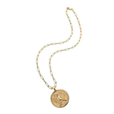 Jane Win Peace Original Pendant Coin 18" Drawn Link | Monkee's of Mount Pleasant