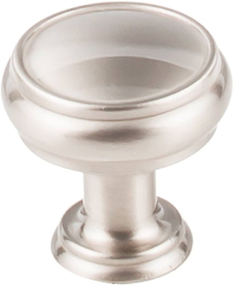 Top Knobs TK831BSN Serene Collection 1-3/16" Eden Medium Knob, Brushed Satin Nickel | Amazon (US)