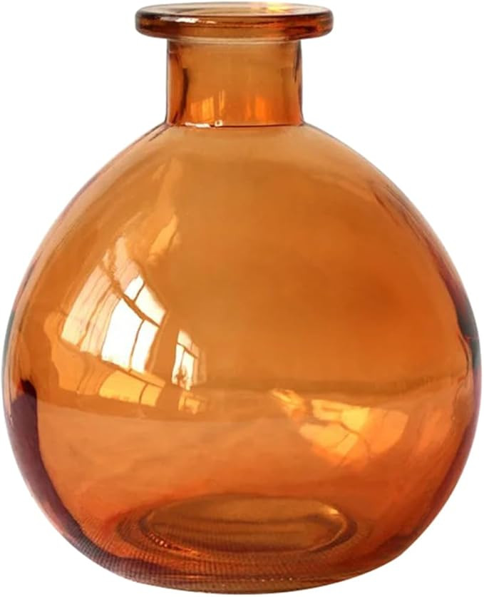 Small Glass Vases for Flowers, Decorative Bud Vases Translucent Glass Vases for Table Centerpiece... | Amazon (US)