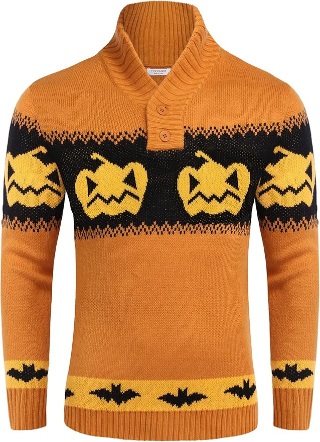 COOFANDY Men's Christmas Sweater Ugly Knitted Xmas Sweaters Casual Snowflake Pullover Knitwear | Amazon (US)