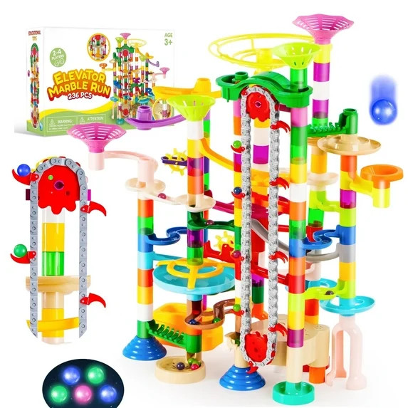 +2View allHero image 0 of Joyfy 236 Pcs Glowing Marble Run with Motorized Elevator, Construction ... | Walmart (US)