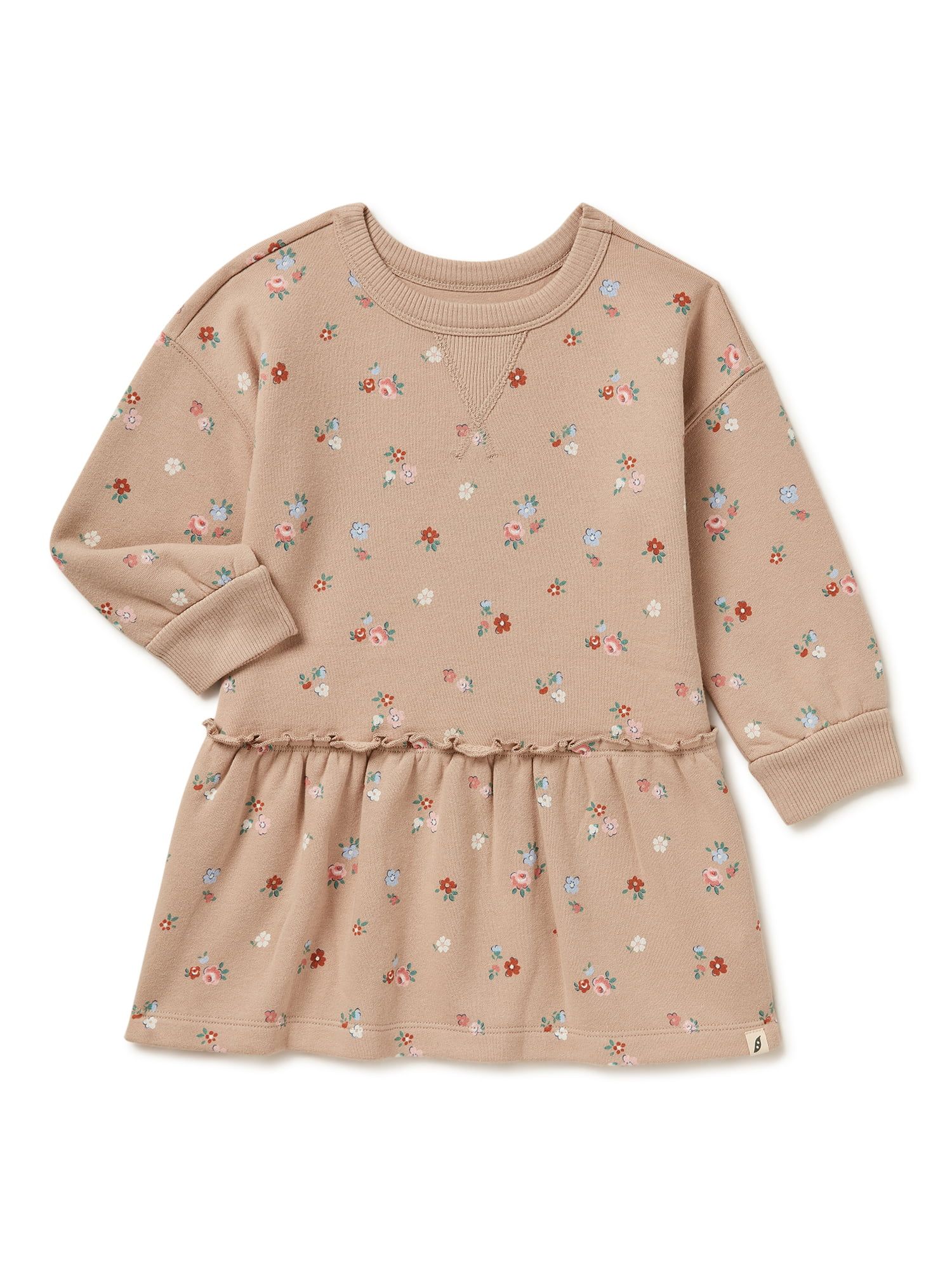 easy-peasy Baby and Toddler Girls' Print Sweatshirt Dress, Sizes 12 Months-5T - Walmart.com | Walmart (US)