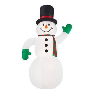Home Accents Holiday 20 ft Snowman Holiday Inflatable 22GM81051 - The Home Depot | The Home Depot