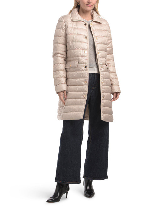 Long Quilted Coat | TJ Maxx