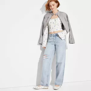 Women's Mid-Rise 90's Relaxed Straight Jeans - Wild Fable™ | Target