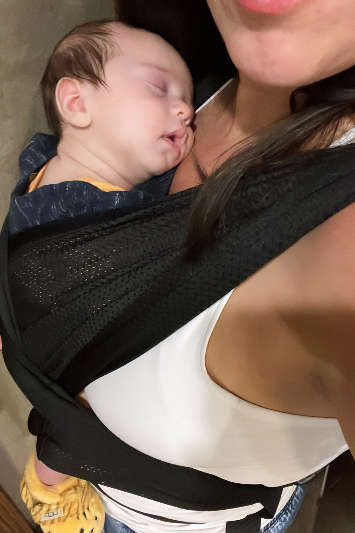 Baby carrier
Baby wrap
Baby wearing
Mom cozy 
Postpartum 

Momcozy Baby Wrap Carrier Air-Mesh, Cooling Fabric for Summer, Hands Free Baby Carrier Sling for Infant, Newborn to Toddler up to 50 lbs, Easy to Wear Baby Carriers, Black

#LTKfamily #LTKbaby #LTKbump