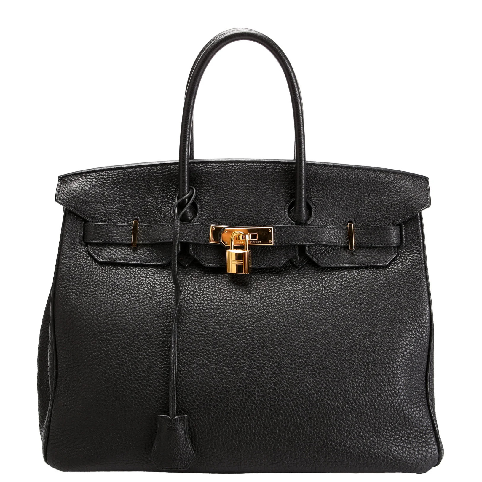 Togo Birkin 35 Black/Gold | Keeks Designer Handbags