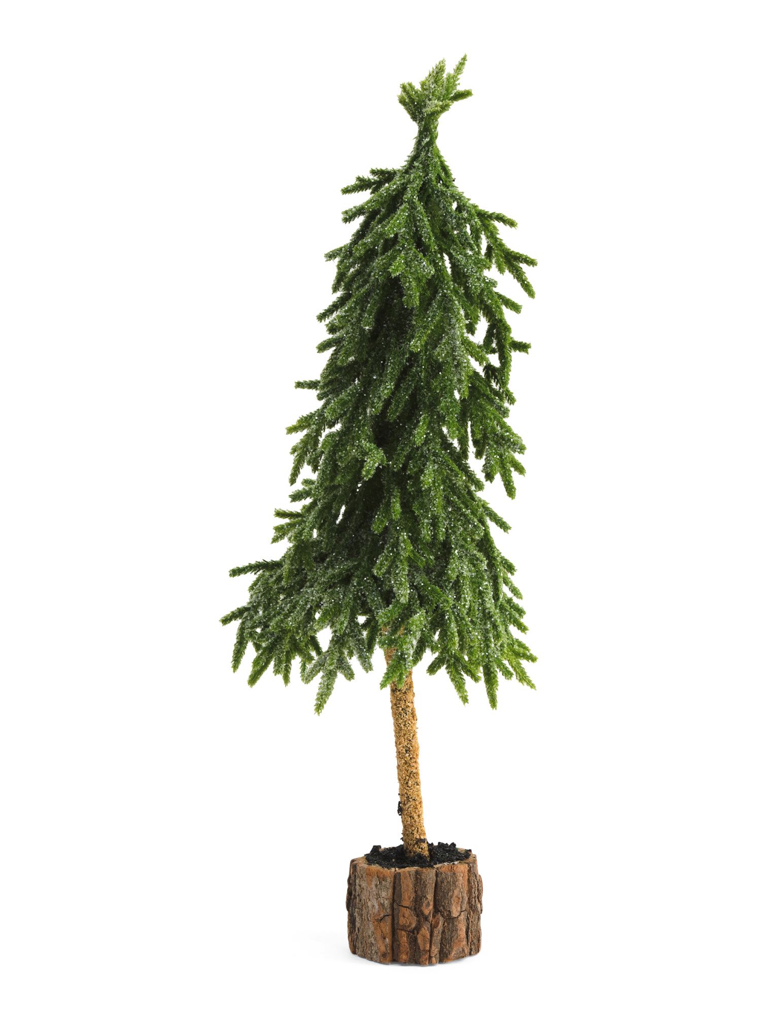 21.5in Downswept Tree On Wood Base | TJ Maxx