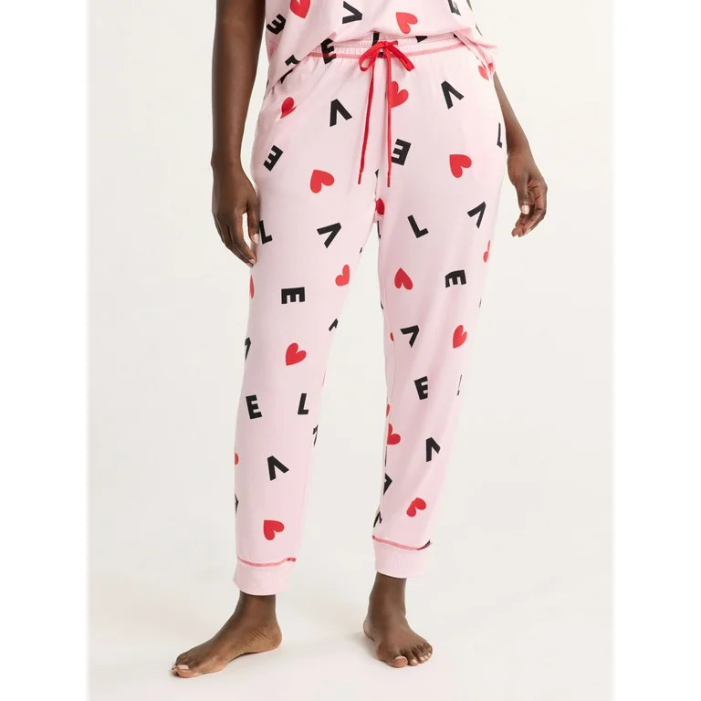 Joyspun Women's and Women’s Plus Hacci Knit Sleep Joggers, Sizes XS to 3X | Walmart (US)