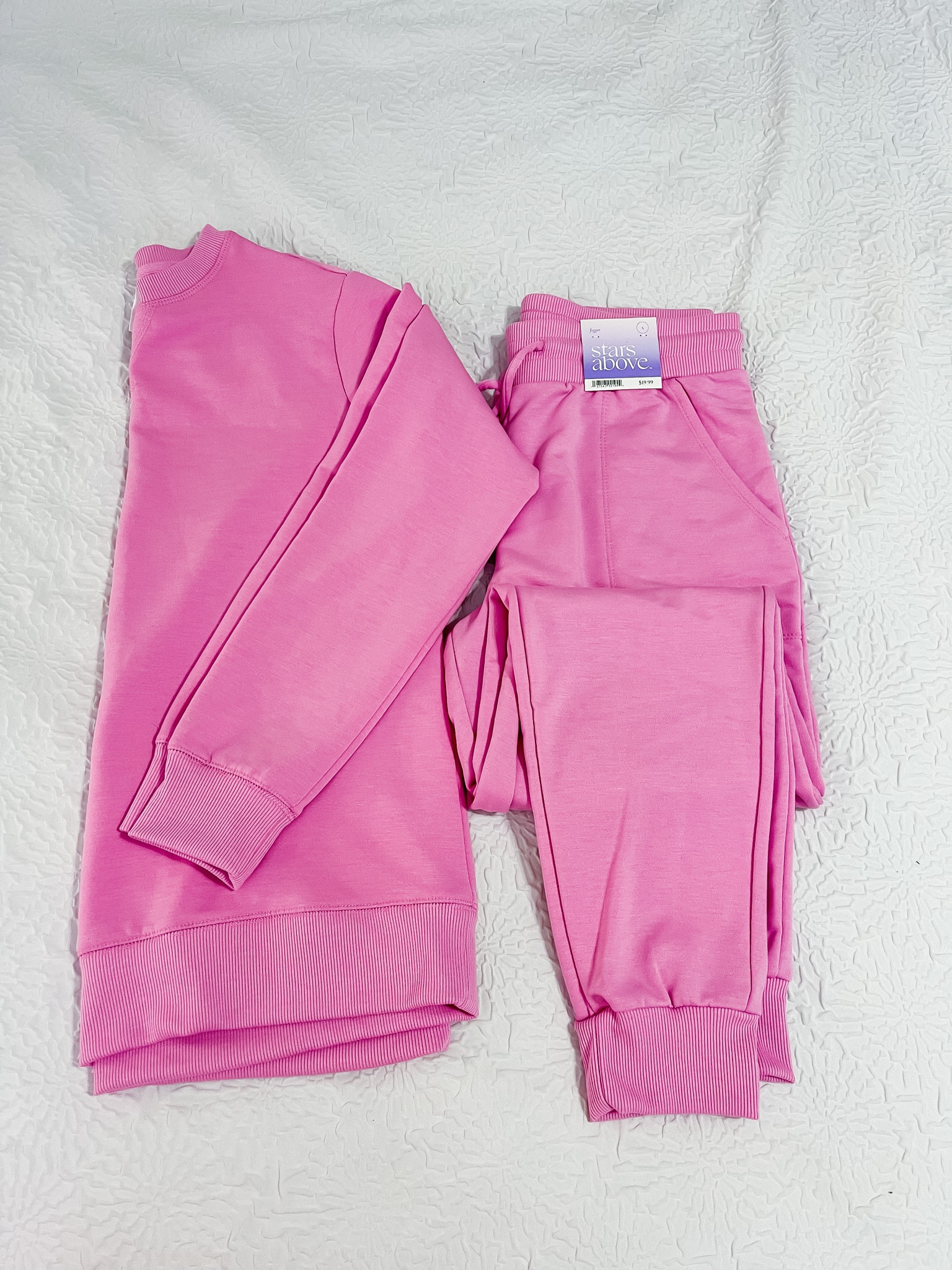 I have this Target matching set in grey and wore it so much I had to get it in pink! It’s so comfy and my current go to!

#LTKfindsunder50 #LTKstyletip #LTKSeasonal