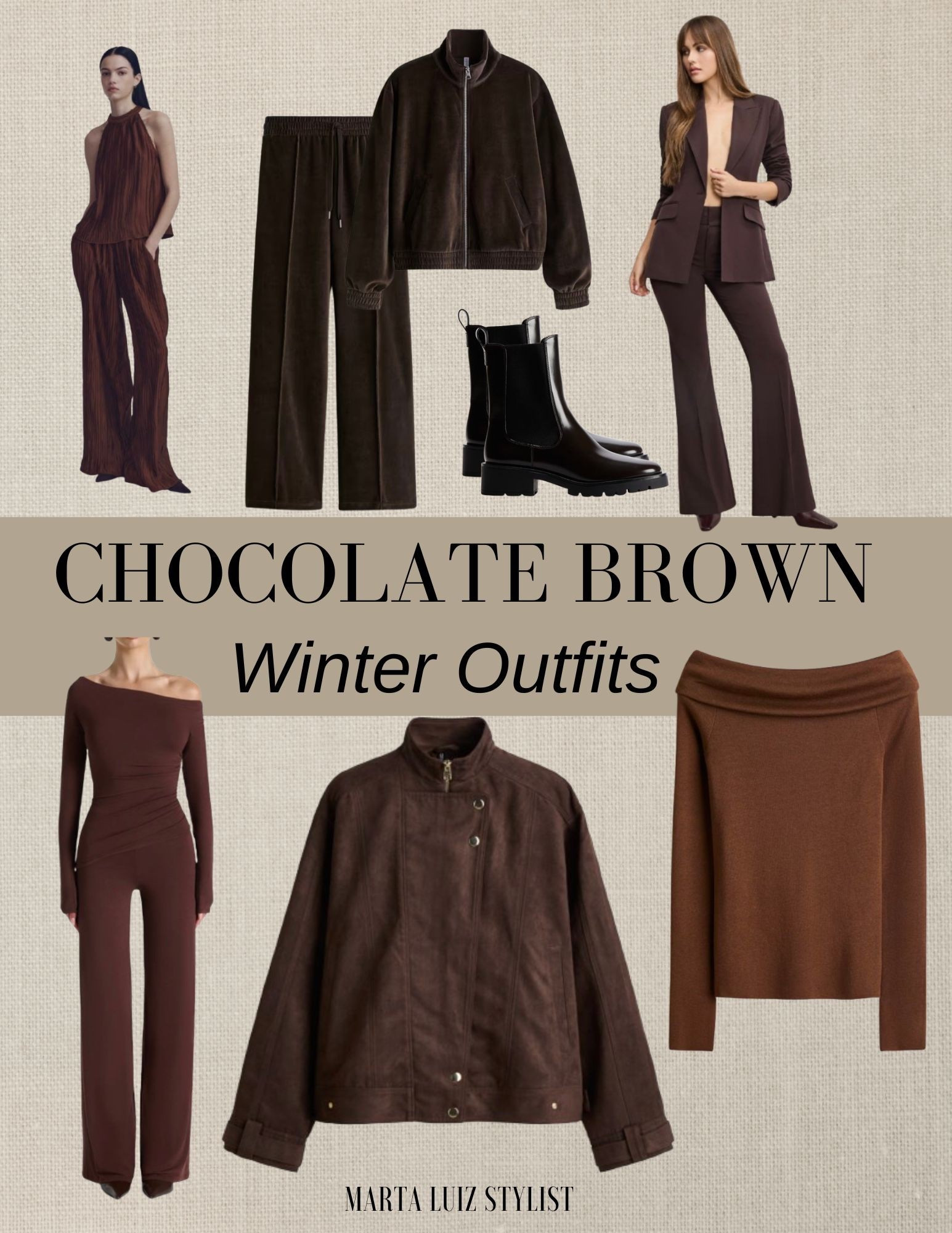Chocolate brown outfits 

Fall/winter trends 
Fall/winter brown outfits 
Elevated casual outfits for fall/winter


#LTKootd #LTKSeasonal