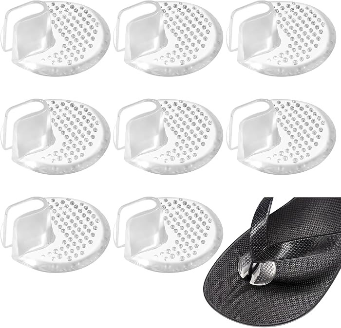 Gel Metatarsal Pads for Thong Sandals Flip Flops, 4 Pairs Forefoot Cushion Inserts, Ball of Foot ... | Amazon (US)