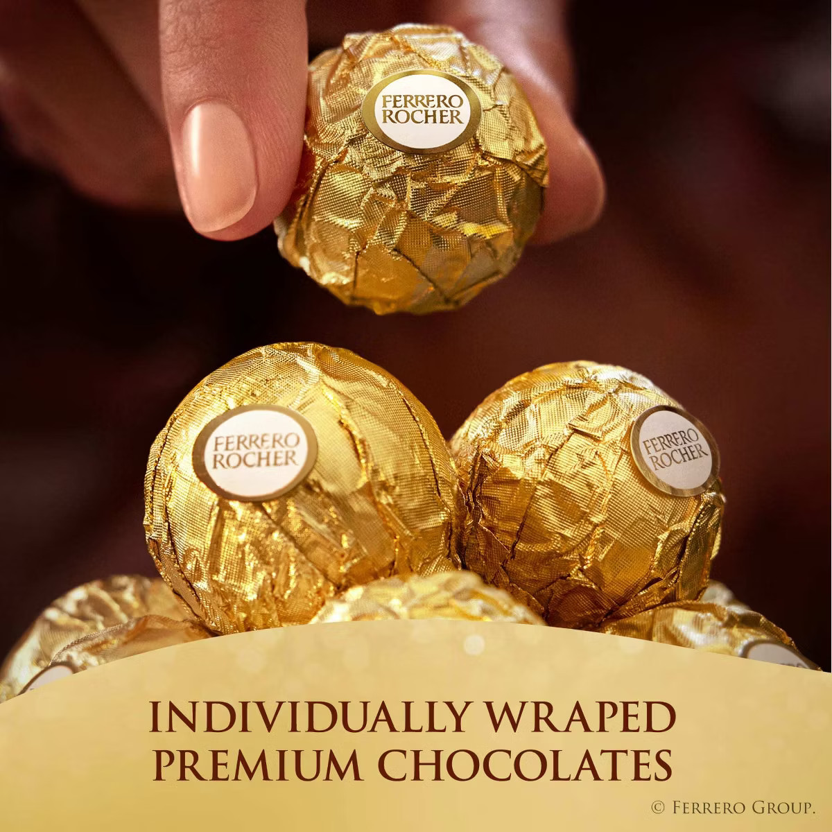 Ferrero Rocher Fine Hazelnut Chocolates Candy - 1.3oz/3ct | Target