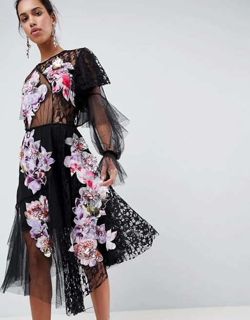 ASOS EDITION Deconstructed Patchwork Dress | ASOS UK