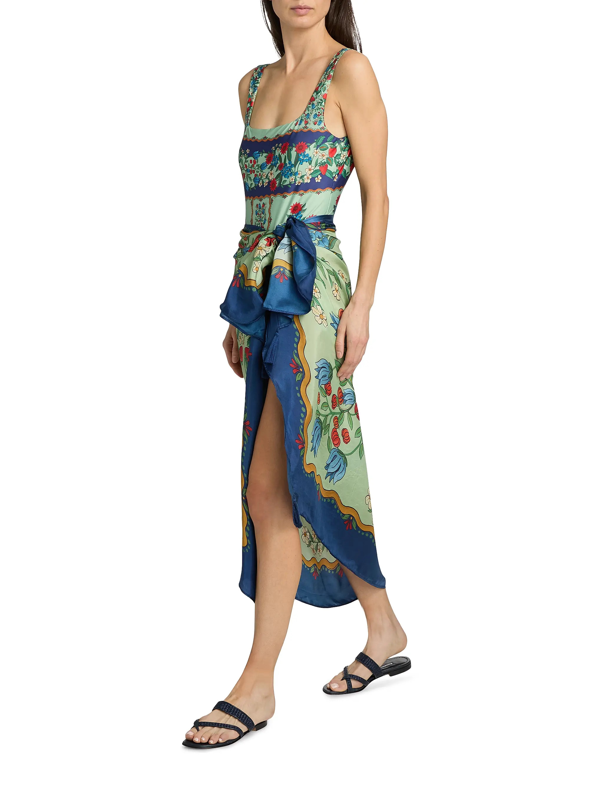 Farm Rio Fruit Beauty Faded Printed Cotton Sarong | Saks Fifth Avenue | Saks Fifth Avenue