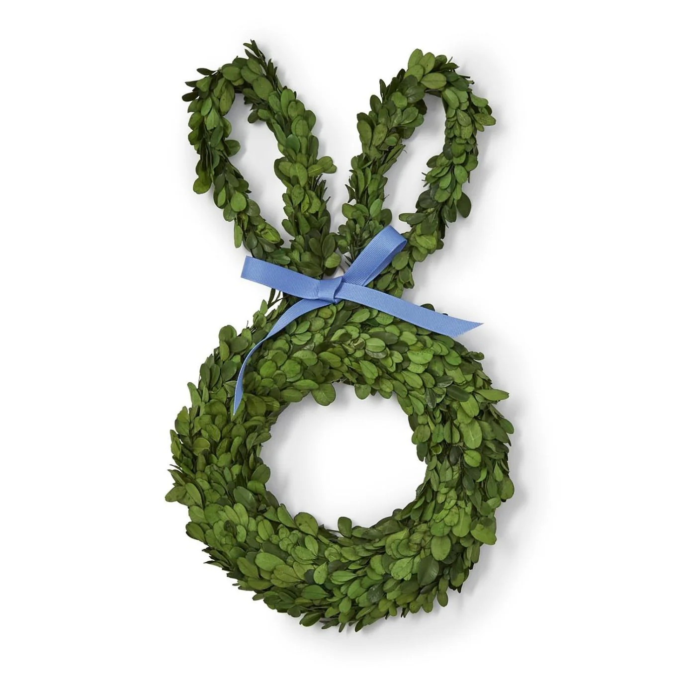 Boxwood Handcrafted Bunny Wreath | The Horseshoe Crab