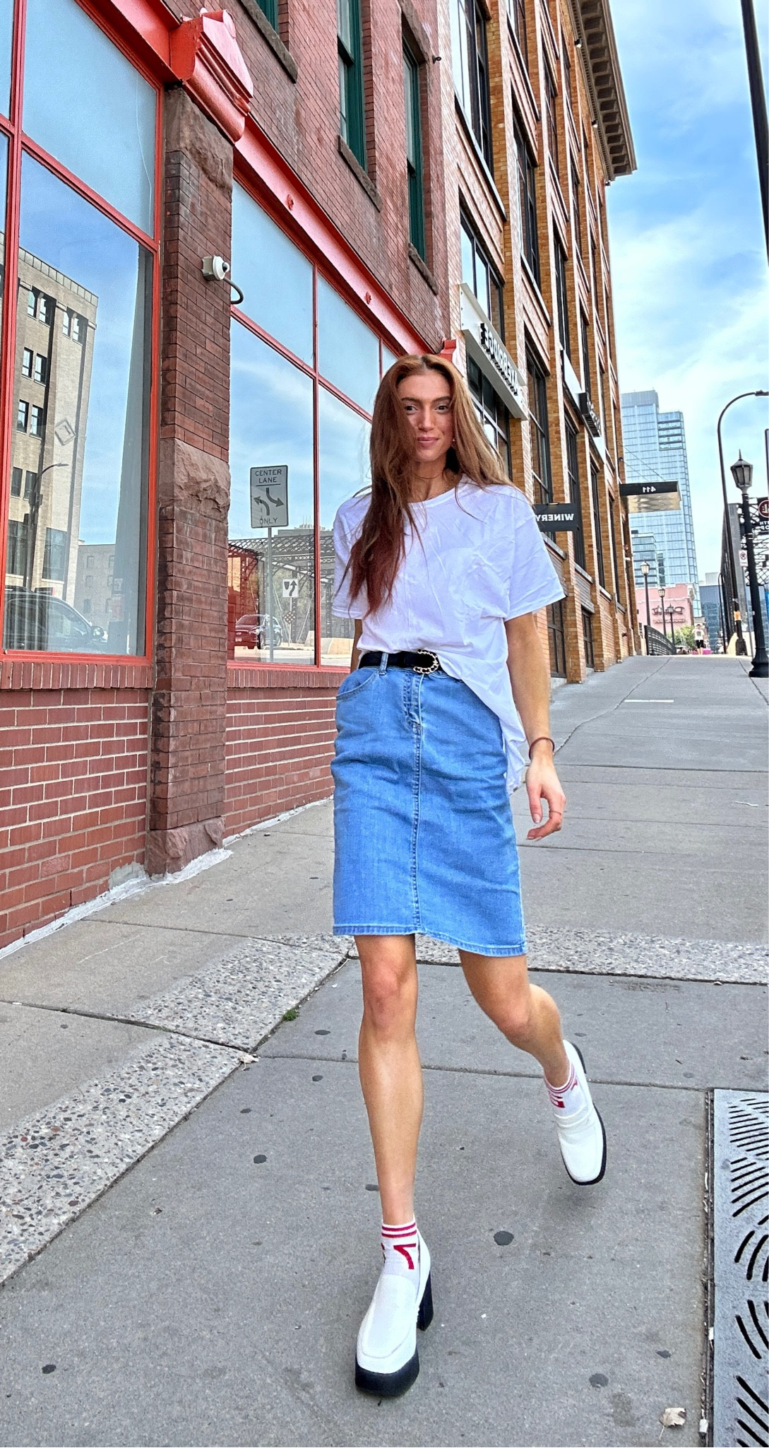 The white tee & long Jean skirt means  🤍🧸 it’s almost time to bring out the Uggs 

#LTKfindsunder100 #LTKSeasonal