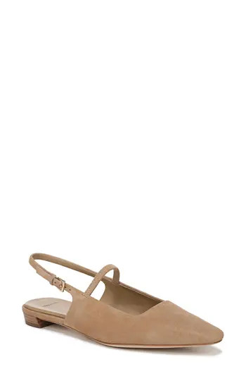 Vince Allie Slingback Pump in Dune Suede at Nordstrom Rack, Size 7.5 | Nordstrom Rack