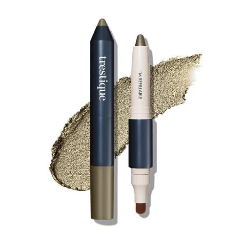 TRE'STIQUE trestique Shadow Crayon, Refillable Eyeshadow Crayon With Built-In Blending Brush, Multi-use Eye Makeup | Amazon (US)