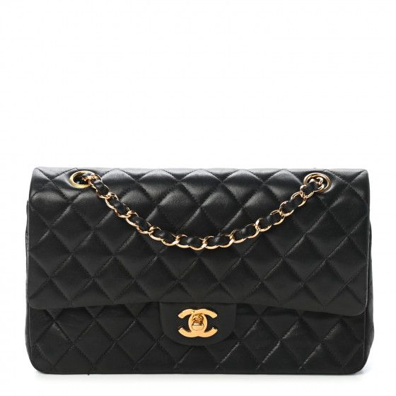 CHANEL

Lambskin Quilted Medium Double Flap Black | Fashionphile