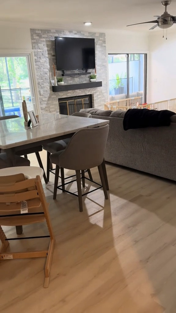 👶💥 New floors = baby ready! Crawling + solids coming soon 🍼 Light oak LifeProof — scratch-proof & chaos-proof 🙌 Also linked some more baby items 🥰

#LTKHome #LTKFamily #LTKBaby