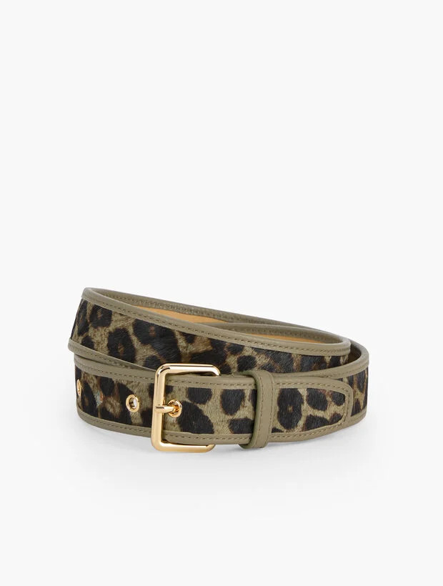 Leopard Calf Hair Belt | Talbots