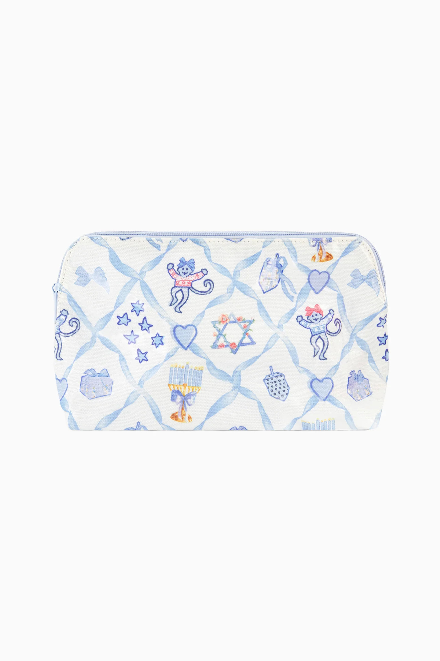 LoveShackFancy x Roller Rabbit Starry Night Lattice Large Makeup Bag | LoveShackFancy