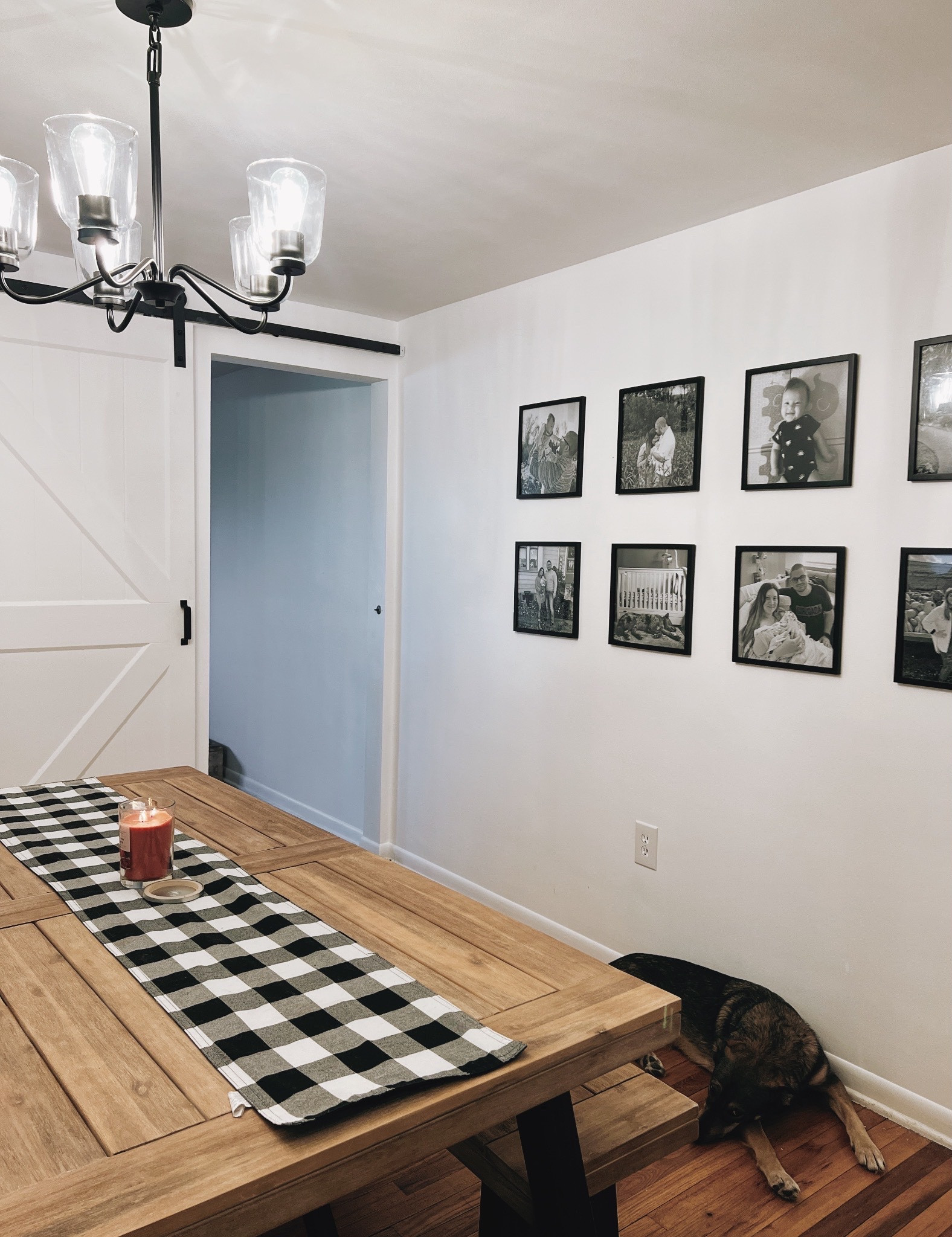 Dining room, barn door, gallery photo wall

#LTKhome #LTKfamily #LTKFind