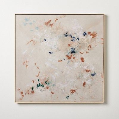 36"x36" Pastel Abstract Framed Wall Art Canvas - Threshold™ designed with Studio McGee | Target
