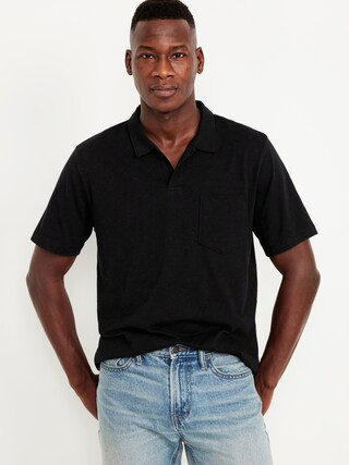 Classic Fit Slub-Knit Polo | Old Navy (US)