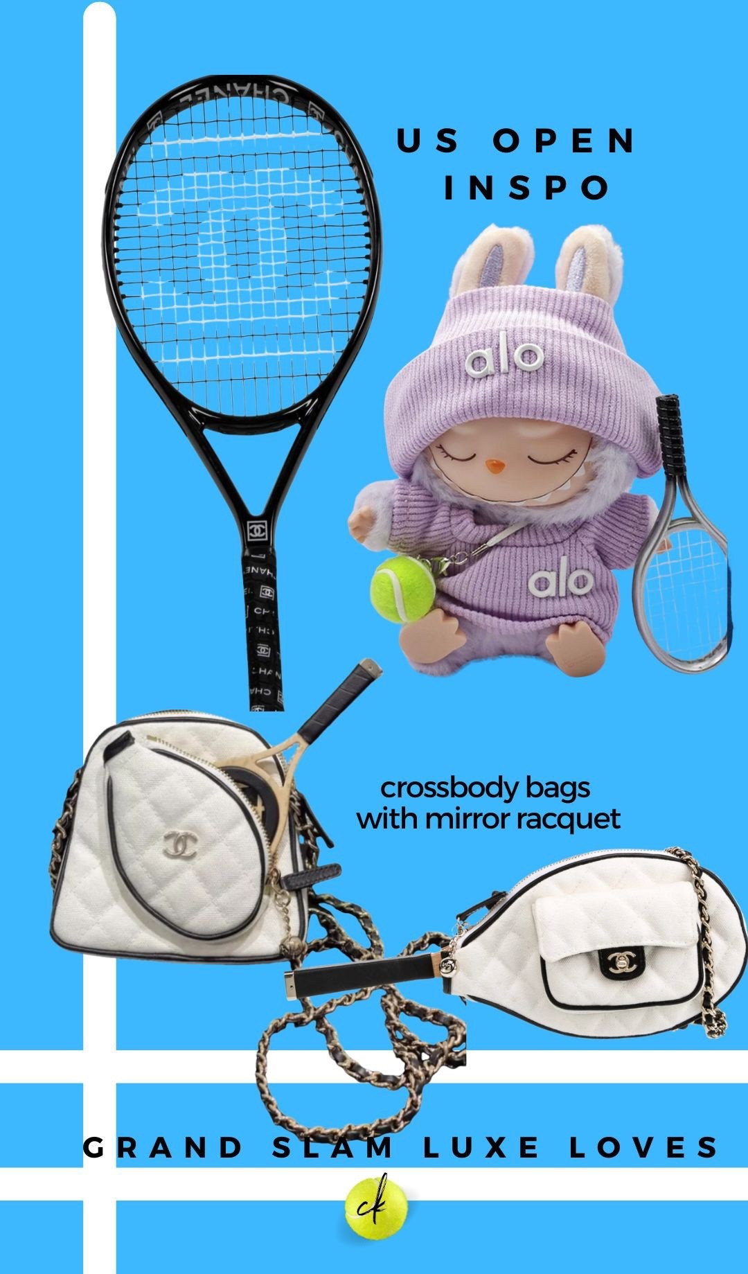 🎾luxe loves!
Us open ready! 
#tennis #tennisluxury #crossbody #labubu #tennisbag 


#LTKActive #LTKSeasonal #LTKStyleTip