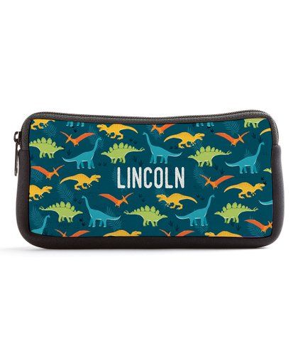 love this productTeal & Blue Personalized Name Dinosaurs Pencil Case | Zulily