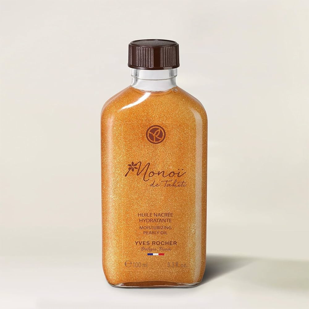 Yves Rocher Monoï de Tahiti Monoi Moisturizing Pearly Body Shimmering Oil Summer Collection 100 ... | Amazon (US)