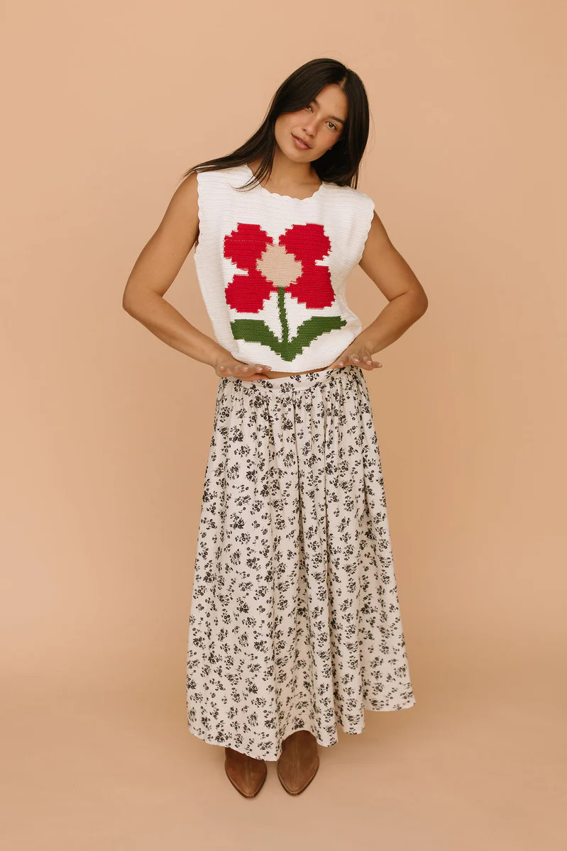 Adele Floral Maxi Skirt | Henly