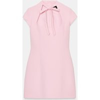 Zara - Polka Dot Short Dress With Tie Detail - Pink - L - Woman | Zara UK