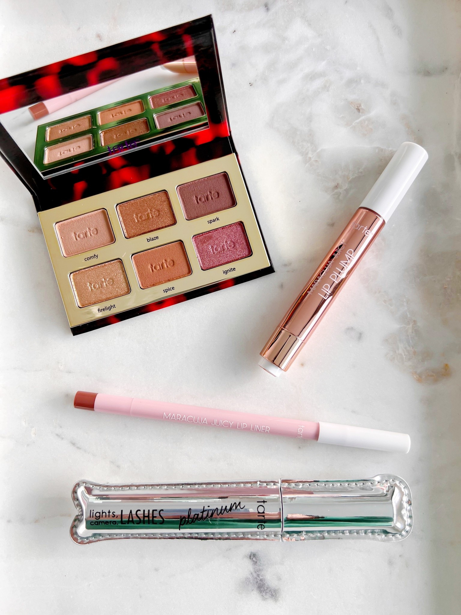 Tarte Cosmetics Sale! 35% off everything with email sign-in. Love the colors in this mini toasted eyeshadow palette! Lip liner in nude and lip gloss in peachy beige. 

#LTKSaleAlert #LTKSpringSale #LTKBeauty