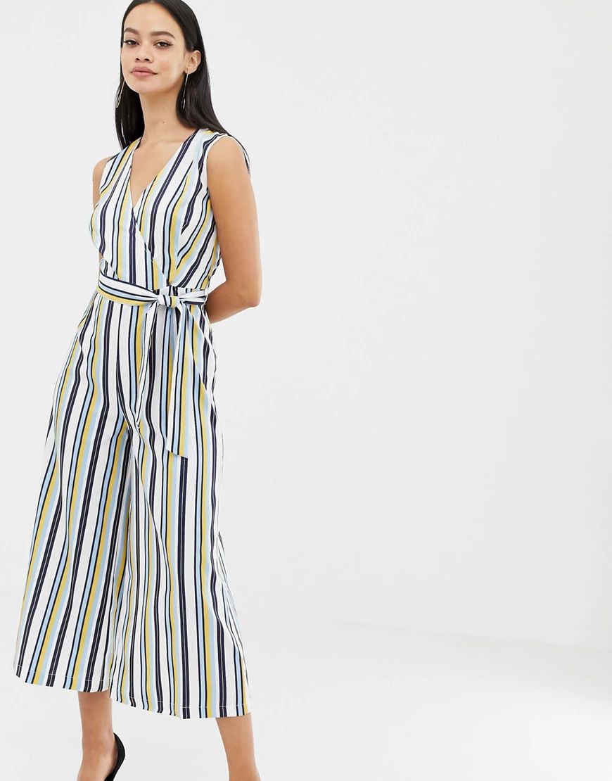 Unique21 belted striped jumpsuit-Multi | ASOS (Global)